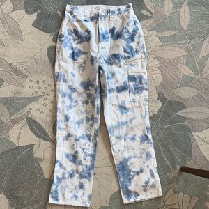 PACSUN denim-blue and white tie dye (cloud style) - Sz 29. Excellent condition!